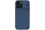 Mobil - Deksel og etui - Nillkin CamShield Silky Silicone Case iPhone 14 Pro Max Silicone Case with Camera Cover Blue - 6902048249349