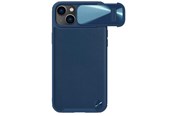 Mobil - Deksel og etui - Nillkin CamShield Leather S Case iPhone 14 Plus Case Cover with Camera Cover Blue - 6902048249721