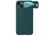 Mobil - Deksel og etui - Nillkin CamShield Leather S Case iPhone 14 Plus Case Cover with Camera Cover Green - 6902048249738