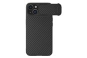 Mobil - Deksel og etui - Nillkin Synthetic Fiber S Case iPhone 14 Case with Camera Cover Black - 6902048249776