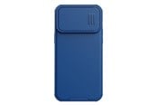 Mobil - Deksel og etui - Nillkin CamShield S Case iPhone 14 Pro Max Armored Case Camera Cover Blue - 6902048258969