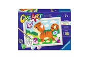 Kreative leker - Ravensburger CreArt Paint by Numbers - Cat with Butterfly - 120232506