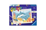 Kreative leker - Ravensburger CreArt Paint by Numbers - Jumping Dolphin - 120232520