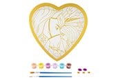 Kreative leker - Creative Craft Group Unicorn Academy Paint by Number Foil Heart Shape - 166004