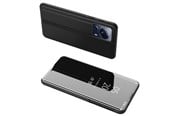 Mobil - Deksel og etui - Hurtel Clear View Case Cover for Xiaomi 13 Lite Cover with a Flap Black - 5907769354090