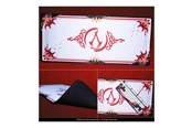 Mus - Lexip - Initiate Bundle - mouse - USB-A - black gold red white - with Ubisoft mouse pad and Assassin's Creed Shadows - Mus - 6 - Gull - UBXLXBOX001