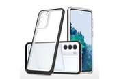 Mobil - Deksel og etui - Hurtel Clear 3in1 Case for Samsung Galaxy S23+ Silicone Cover with Frame Black - 5907769352416