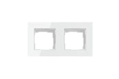 Smarthus - Avatto 2 Socket TS20 Light Switch Frame - White - TS20-Frame-W2
