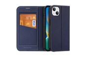 Mobil - Deksel og etui - Dux Ducis Skin X2 Case for iPhone 14 Plus Magnetic Flip Cover Blue - 6934913034514