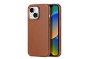 Mobil - Deksel og etui - Dux Ducis Naples iPhone 14 Plus Magnetic Leather MagSafe Case Brown - 6934913034675