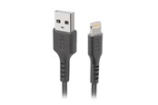 USB - SBS TECABLEUSBIP589K USB-A - Lightning Cable 1m MFi Certified - Black - TECABLEUSBIP589K