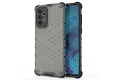 Mobil - Deksel og etui - Hurtel Honeycomb Case Armored Cover with a Gel Frame for Samsung Galaxy A73 Black - 5907769339738