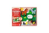 Puslespill - Melissa & Doug Wooden Chunky Puzzle Farm Tre - 3723/50203