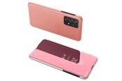 Mobil - Deksel og etui - Hurtel Clear View Case Flip Cover for Samsung Galaxy A73 Pink - 5907769340017