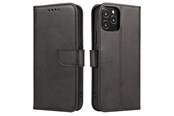 Mobil - Deksel og etui - Hurtel Magnet Case elegant Case Cover with a Flap and Stand Function for Samsung Galaxy A73 Black - 5907769340321