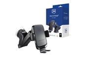 Mobil - Andre tilbehør - 3mk Drive & Charge car phone holder for grille/window/cockpit with inductive charger - black - 5903108487139