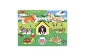 Puslespill - Melissa & Doug Wooden Peg Puzzle Pets Tre - 6075164