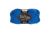 Kreative leker - Creativ Company Cotton yarn Size 8/8 L: 80-85 M Cobalt Blue - 50gr. - 461270