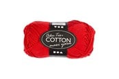 Kreative leker - Creativ Company Cotton yarn Size 8/8 L: 80-85 M Dark red - 50gr. - 461240