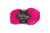 Kreative leker - Creativ Company Cotton yarn Size 8/8 L: 80-85 M Pink - 50gr. - 461230