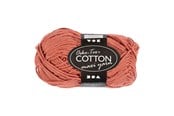 Kreative leker - Creativ Company Cotton yarn Size 8/8 L: 80-85 M Terracotta - 50gr. - 461130