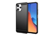Mobil - Deksel og etui - Hurtel Flexible Carbon Pattern Case for Xiaomi Redmi 12 Carbon Case - Black - 5907769357923