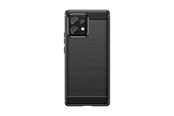 Mobil - Deksel og etui - Hurtel Carbon Case Silicone Case for Motorola Edge 40 Pro - Black - 5907769358661