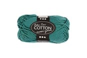 Kreative leker - Creativ Company Cotton yarn Size 8/8 L: 80-85 M Petrol - 50gr. - 461010