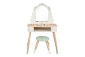 Rollelek - Classic World Wooden Dressing Table with Stool - Including Accessories - 50639