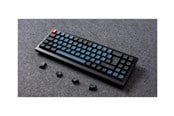 Tastatur - Keychron Q7 - keyboard - QMK custom mechanical fully assembled - 70% - QWERTY - Nordic - carbon black Input Device - Tastatur - Nordisk - Blå - Q7-M3-BO