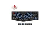 Tastatur - Keychron Q8 QMK Wired 65% Alice Layout - Gateron G Pro Red - Ergonomisk tastatur - Nordisk - Svart - Q8-M1-BO