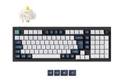 Tastatur - Keychron Q5 MAX 96% Knob Wireless Tri-Mode QMK/VIA - Gateron Jupiter Banana - Tastatur - Nordisk - Hvit - Q5M-M4-BO