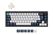 Tastatur - Keychron Q2 Max - keyboard - QMK/VIA custom mechanical ISO layout collection - 65% - QWERTY - Nordic - carbon black Input Device - Tastatur - Nordisk - Hvit - Q2M-M4-BO