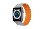 Smartklokke - Tilbehør - Dux Ducis Apple Watch SE 9 8 7 6 5 4 3 2 1 (41 40 38 mm) Strap (LD Version) - Gray-Orange - 6934913027868
