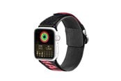 Smartklokke - Tilbehør - Dux Ducis Strap (Outdoor Version) Apple Watch Ultra Strap SE 9 8 7 6 5 4 3 2 1 (49 45 44 42 mm) Nylon Strap Bracelet Black/Red - 6934913035351