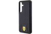 Mobil - Deksel og etui - Ferrari Carbon Stitched Bottom Case for Samsung Galaxy S24 - Black - 3666339242565
