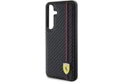 Mobil - Deksel og etui - Ferrari Carbon Printed Line Case for Samsung Galaxy S24+ - Black - 3666339242459