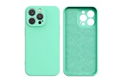 Mobil - Deksel og etui - Hurtel Silicone Case for Samsung Galaxy A14 5G / Galaxy A14 Silicone Cover Mint Green - 9145576273111