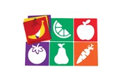 Kreative leker - Colorations - Reusable Fruit Stencils - 12 pcs. - VEGFRUIT