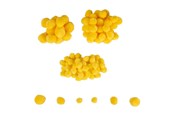 Kreative leker - Colorations - Mini Pompoms Yellow 100pcs. - CH3POMYE