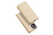 Mobil - Deksel og etui - Dux Ducis Skin Pro Holster Case Flip Cover iPhone 13 Mini Gold - 6934913048924