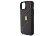 Mobil - Deksel og etui - Ferrari Twist Metal Logo Case for iPhone 15 Plus - Black - 3666339171001