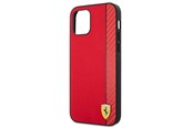 Mobil - Deksel og etui - Ferrari On Track Carbon Stripe Case for iPhone 12 Pro Max - Red - 3700740499382
