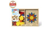 Treleker - Melissa & Doug Wooden Pattern Blocks and Boards - 6073147