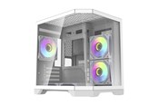 Kabinett - Darkflash FT350 Computer Case + 5 aRGB Fans - Kabinett - Hvit - FT350 White