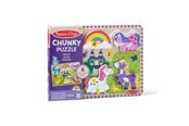 Puslespill - Melissa & Doug Chunky Puzzle Unicorn Tre - 6074501