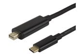 Skjermkabel - Deltaco - DisplayPort cable - USB-C to Mini DisplayPort - 1 m - USBC-DP100M