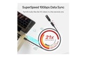 USB - Unitek C14086BK - USB-C extension cable - USB-C to USB-C - 50 cm - C14086BK