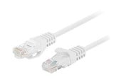 Nettverkskabel - Lanberg patch cable - 1 m - white RAL 9010 - Hvit - 1m - PCU6-10CC-0100-W
