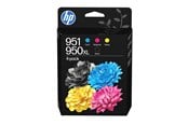 Printertilbehør blekk/toner - HP 950XL Black / 951 Cyan/Magenta/Yellow 4-Pack Original Ink Cartridges - C3WK1AE